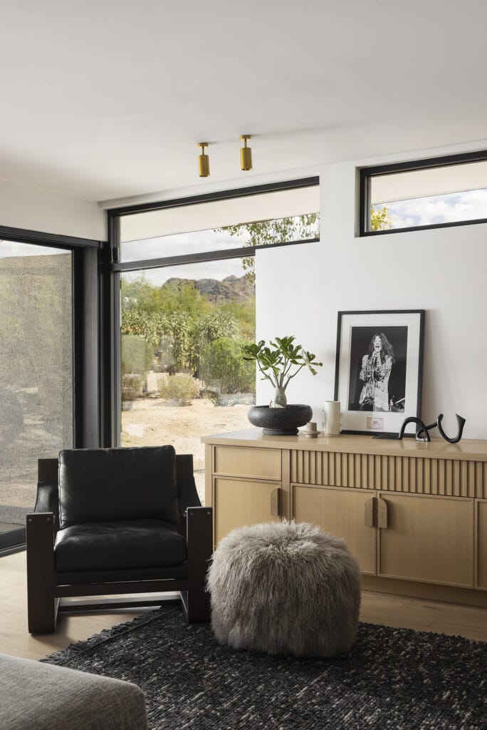 modern sitting area phoenix home